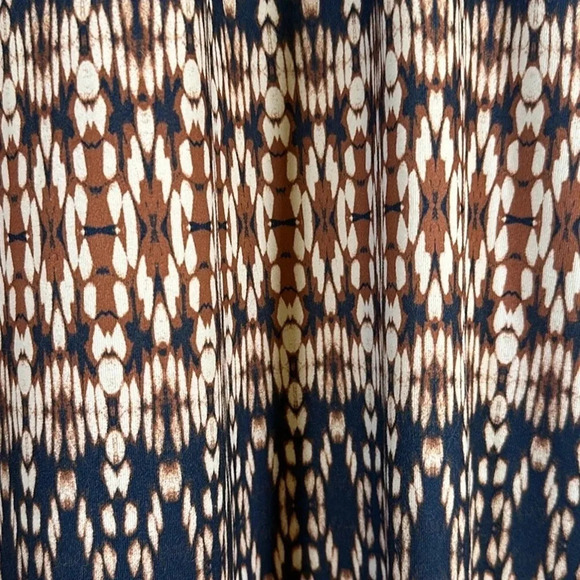 Eddie Bauer Travex Knit Geometric Cross Back Maxi Sun Dress Size Small Summer - Picture 5 of 8